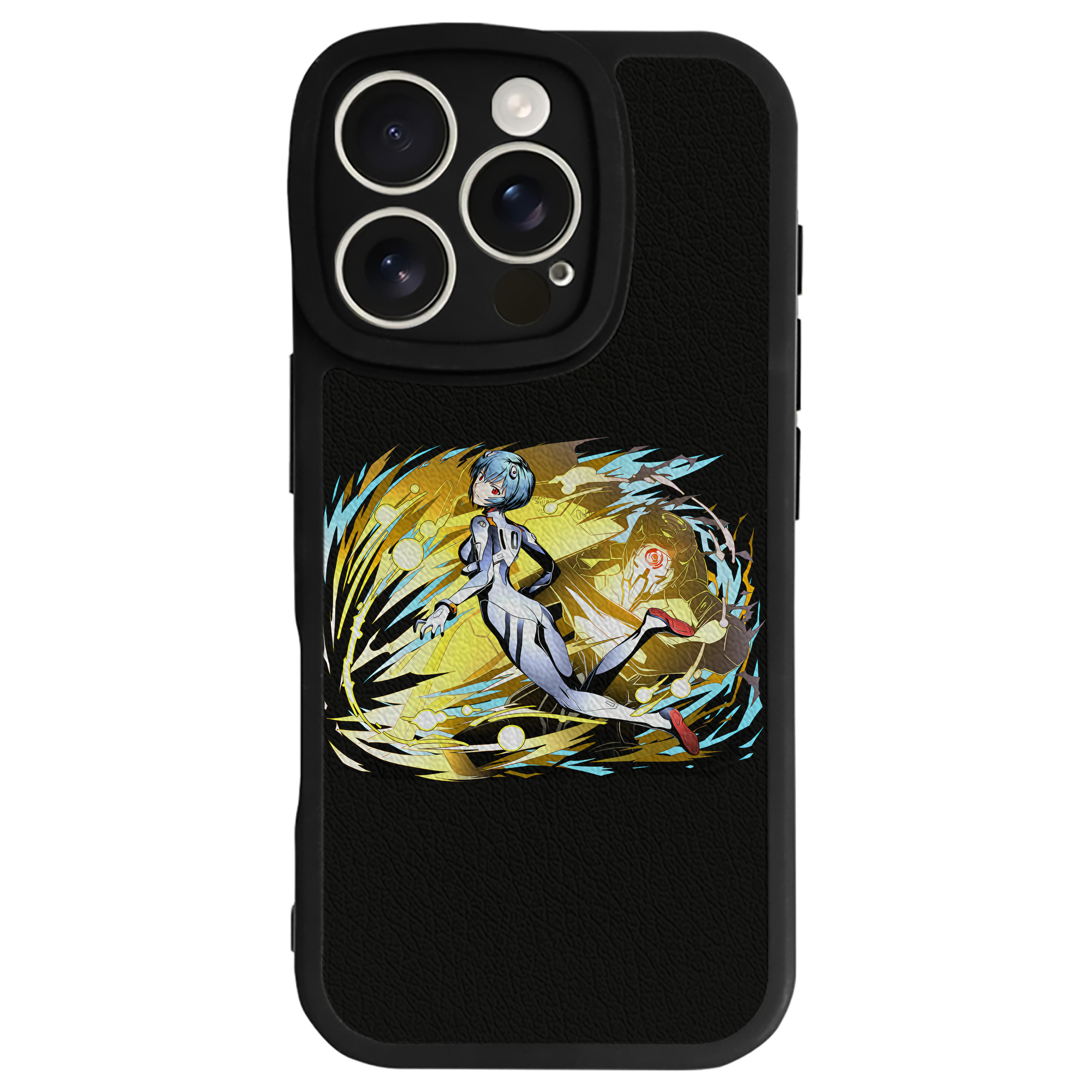 （画像用） EVA 新世紀エヴァンゲリオン 【iPhone 16シリーズ対応】シリコンスマホケース（レザー調） 材質：シリコン